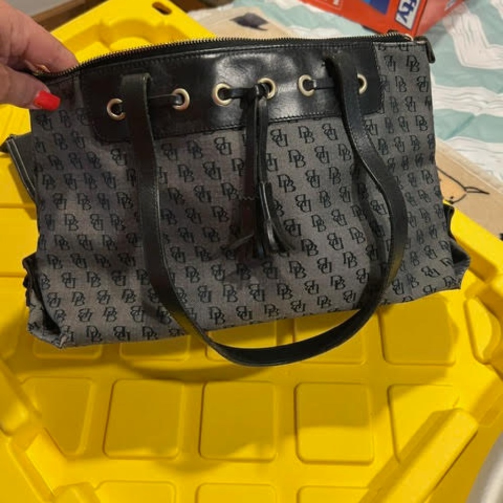 Dooney & Bourke Black and Gray Tote Bag